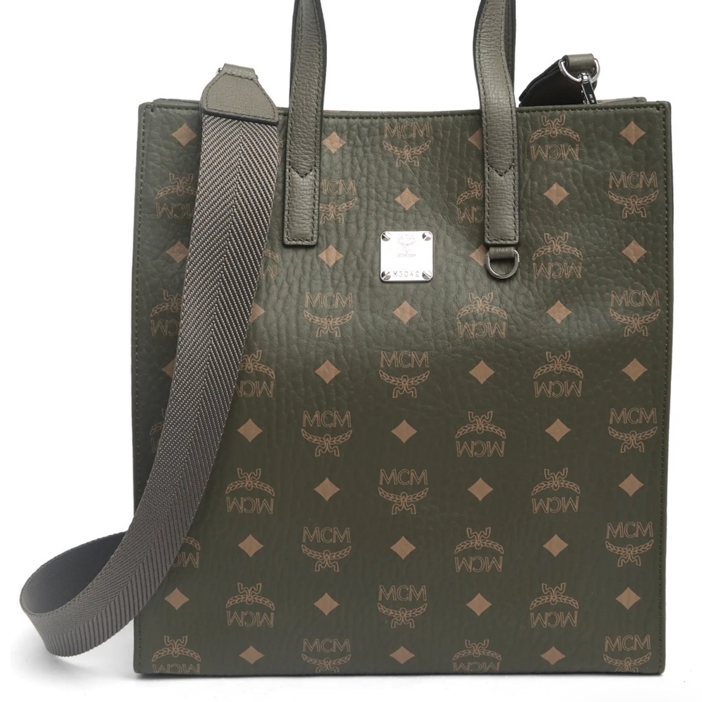 MCM Aren Tote Sea Turtle Green
